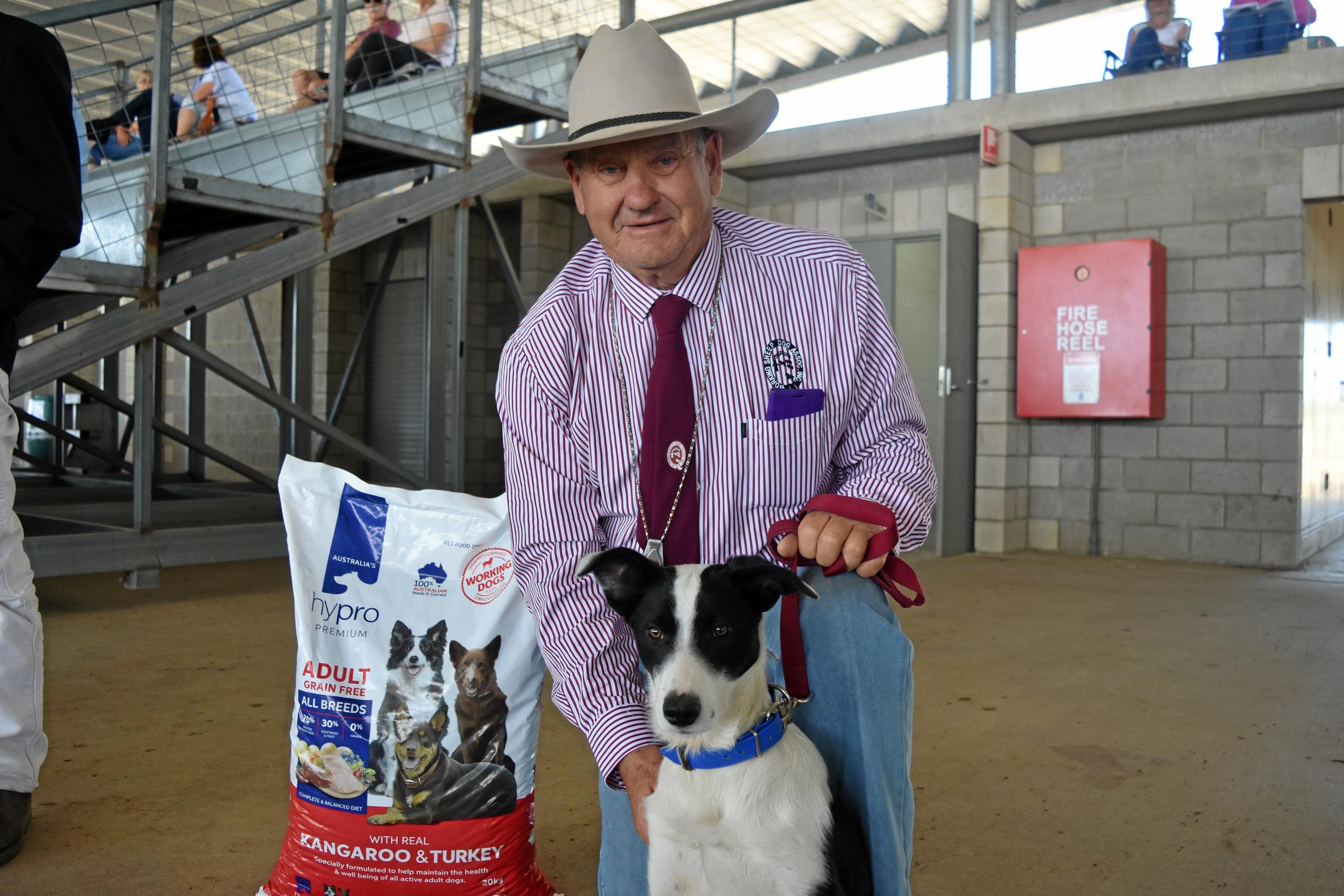 Greg Campbell with Toby. Picture: Meg Gannon