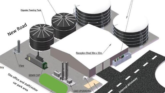 A biogas facility has been proposed for an industrial site in Swanbank.