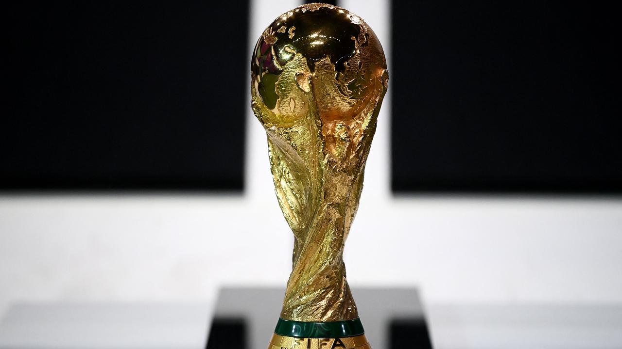 The World Cup trophy is in Qatar.
