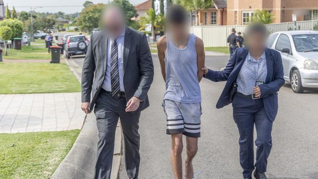 One of the teens arrested in terror raids. Picture: NSW Police"