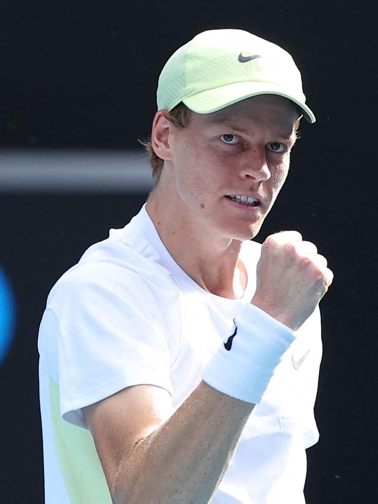 Jannik Sinner has spent almost 11 hours on court this AO. Picture: Martin KEEP / AFP