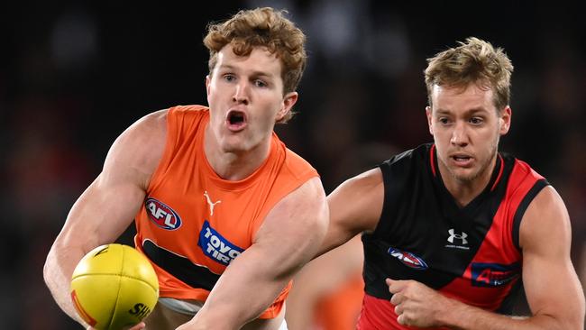 Tom Green’s one-match ban for a rough tackle on Hawthorn’s Josh Ward has cost him a game in his hometown at Manuka Oval. Picture: Quinn Rooney / Getty Images