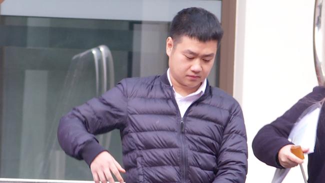 Quang Trung Bui leaves Wollongong Local Court on June 5 after pleading guilty to taking part in the cultivation of a commercial quantity of cannabis.