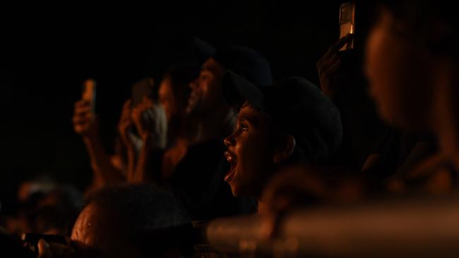 Kids and parents join in the moshpit at the 2022 National Indigenous Music Awards. Picture: (A)manda Parkinson