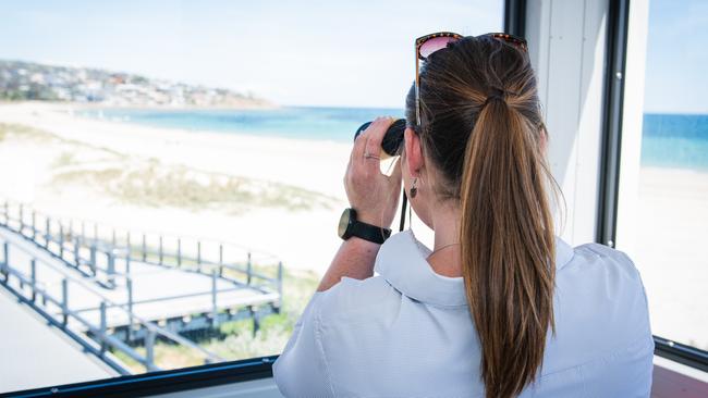 The view from the top of the new patrol tower. Picture: Holdfast Bay Council