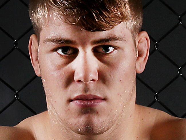 Melbourne's Jake Matthews 20yrs is the youngest UFC fighter in the world.. He wants to fight in Melbourne and may do so if the new state government overturn a state cage fighting ban.Picture:Ian Currie