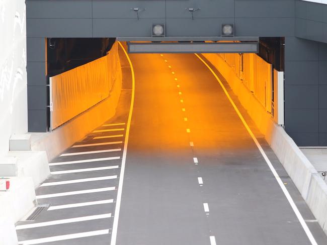 Legacy way entrance at Herston, ahead of the Tunnel opening tonight. Pic Jono Searle.