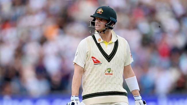 Steve Smith leaves the field. Picture: Getty