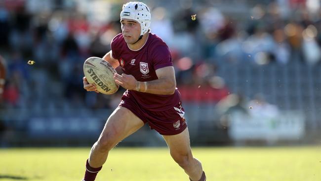 Jye Gray was captain of the winning QLD schoolboys league team. Picture: Zak Simmonds