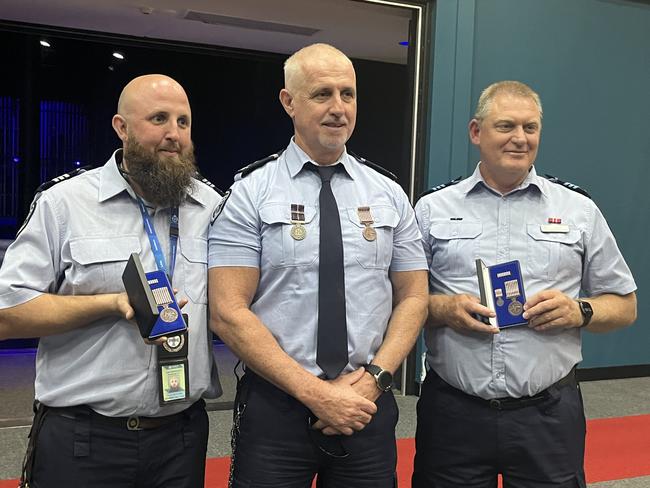 The graduation ceremony for new recruits for Queensland Corrective Services at Maryborough's Brolga Theatre.