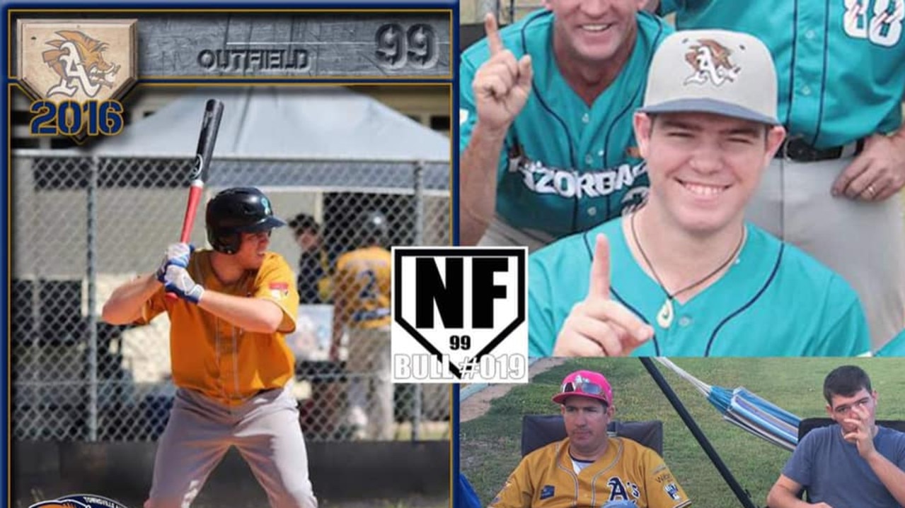 The Avengers Baseball Club in Townsville posted a touching tribute to Nathaniel 'Bull' Frampton after he tragically died in a car crash on Sunday morning. Picture: Facebook