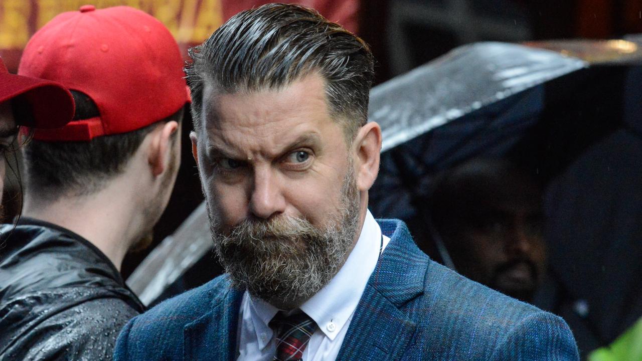 Right wing activist and founder of The Proud Boys, Gavin McInnes, is coming to Australia next month for a speaking tour. Picture: Stephanie Keith/Getty Images/AFP