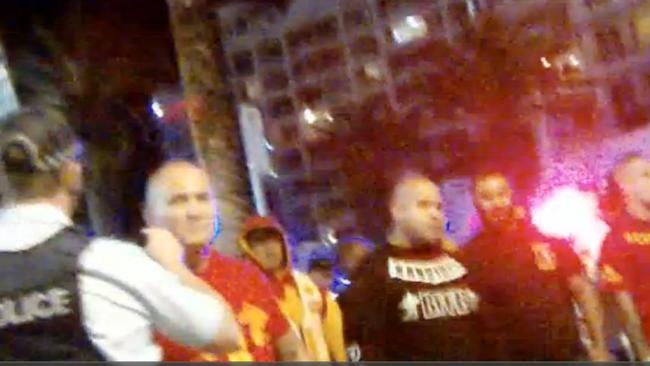 Scenes from the Broadbeach Brawl Photo: QLD Police