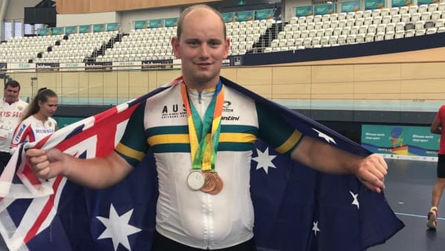 Nathan Broeren is one of Australia's best para-cyclists. Picture: Brunswick Cycling Club.