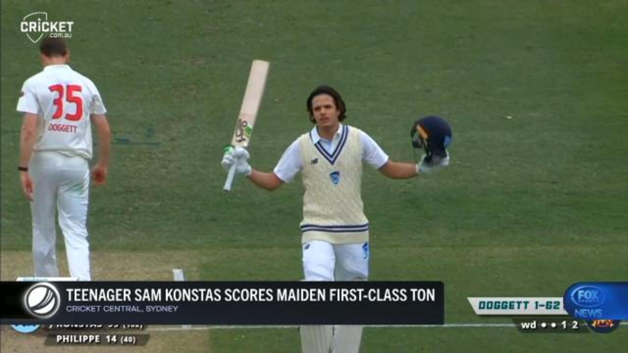 Konstas stars on Sheffield Shield opener