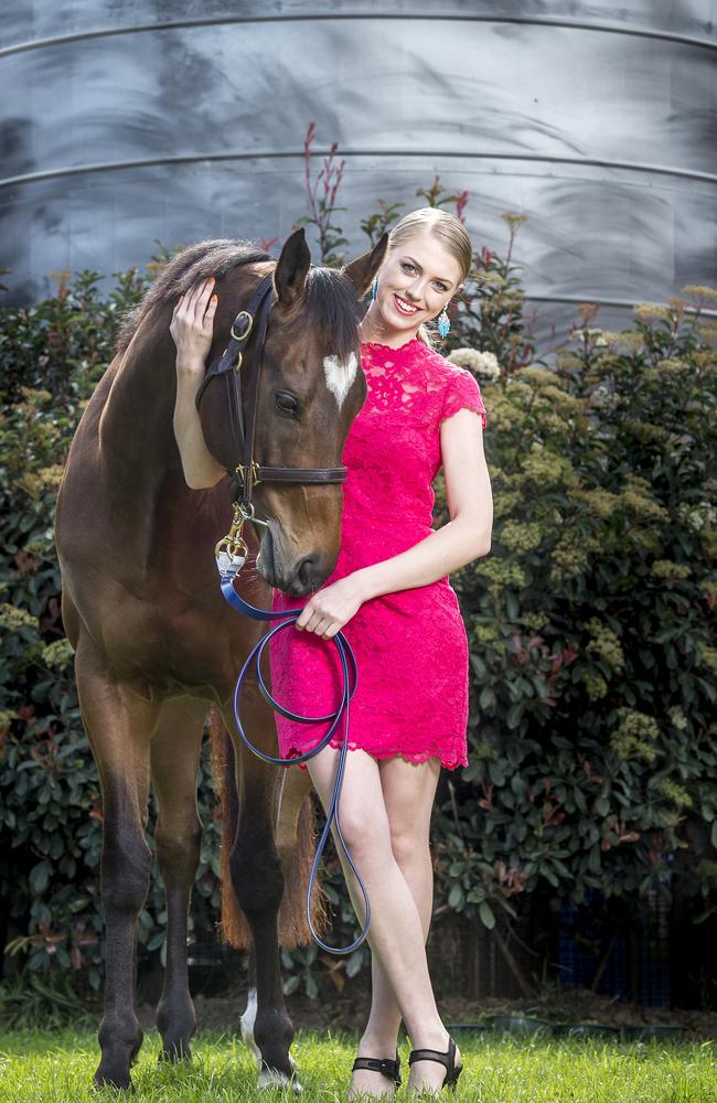 Trainer Mick Price's daughter Kelly with Lankan Rupee.