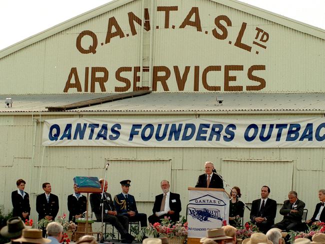 The opening of Qantas Founders Outback Museum at Longreach in June, 1996.