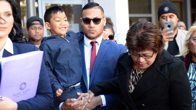 Simona leaves court after sentencing in relation to fraud charges in 2017. (Jeremy Piper)