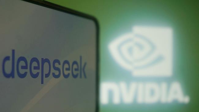 DeepSeek’s release resulted in a 17 per cent drop in the price of chipmaker Nvidia. Picture: AFP