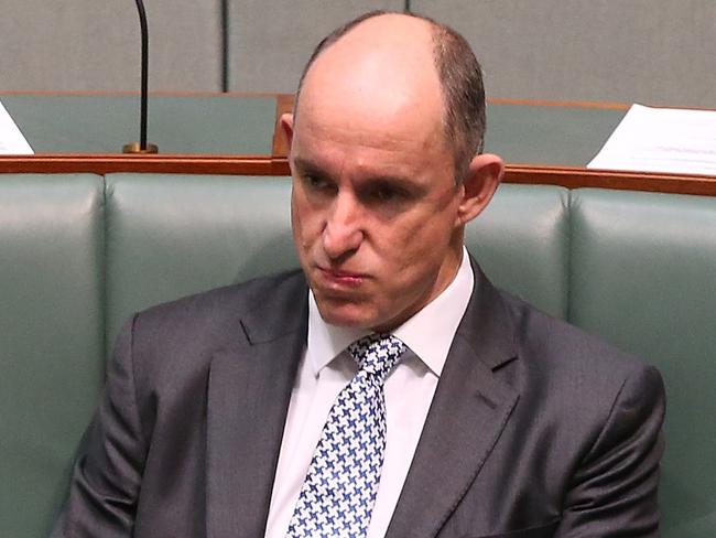 Minister for Human Services and Veterans Affairs Stuart Robert in Question Time. Picture: Kym Smith