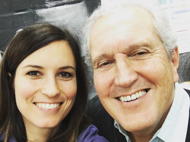 Signer songwriter Missy Higgins with father Dr Chris Higgins. Picture: Instagram