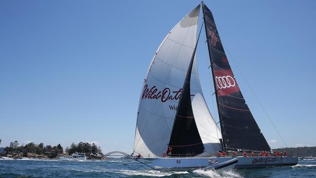 Wild Oats XI should still be right for the race. Picture: Brett Costello