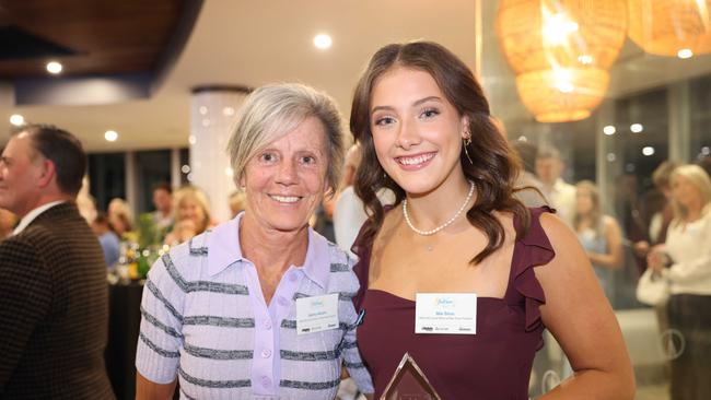 Jenny Alcorn and Mia Sims at the Gold Coast Australian of the Year Awards 2024 at Skypoint Q1 for Gold Coast at Large. Picture, Portia Large.