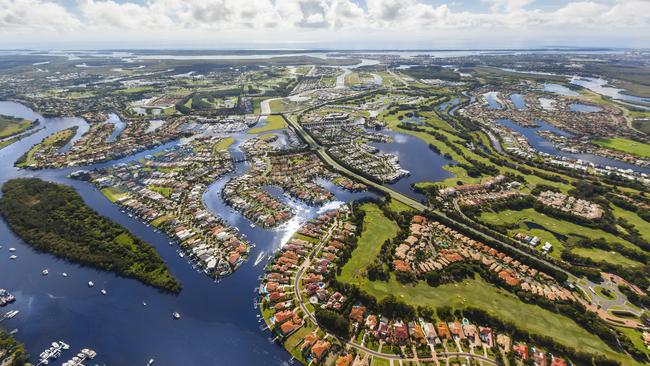 Hope Island from the air.