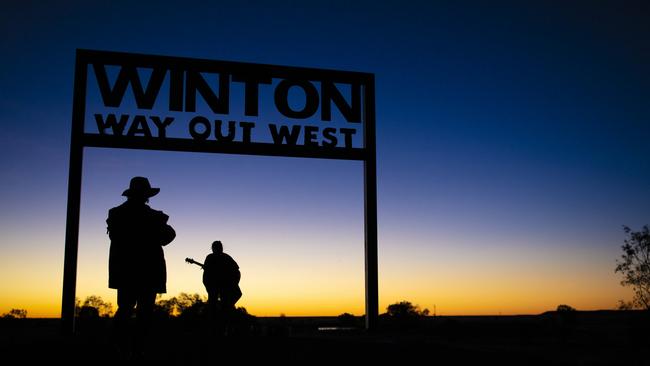 Winton, the Top Tiny Tourism Town for 2023. Picture: Tourism Queensland