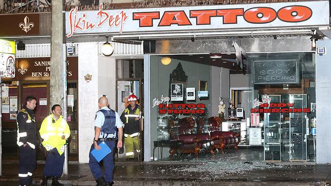 Bikie links for tattoo shop on fire on King Street, Newtown  —  Australia's leading news site
