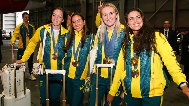 Australia’s golden girls are all smiles. Picture: NewsWire / Gaye Gerard