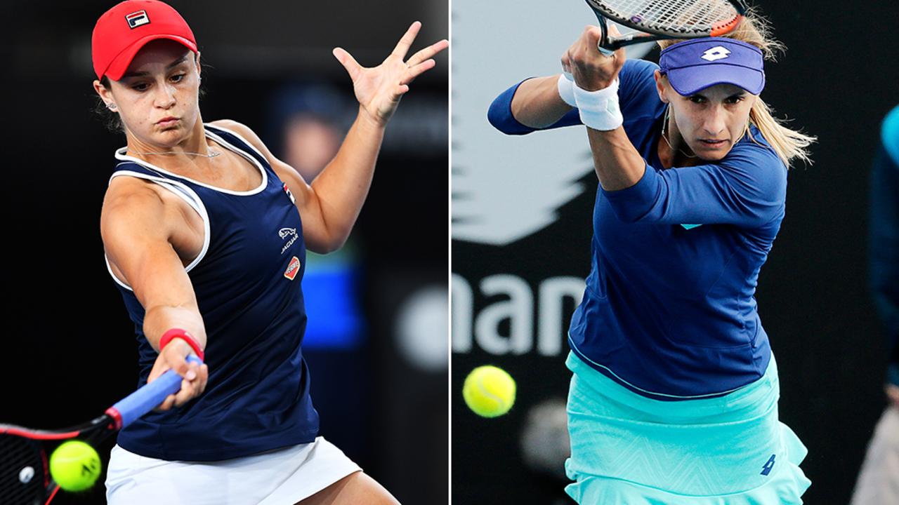 <b>Ash Barty (1) v Lesia Tsurenko</b> <br/>The world No 1 was well beaten when they clashed in Brisbane a couple of years ago, but much has changed since. Expect the Roland Garros champion to start smoothly tonight. Picture: Getty Images | News Corp<br/> <b>Winner: Barty - 5-7, 6-1, 6-1</b>