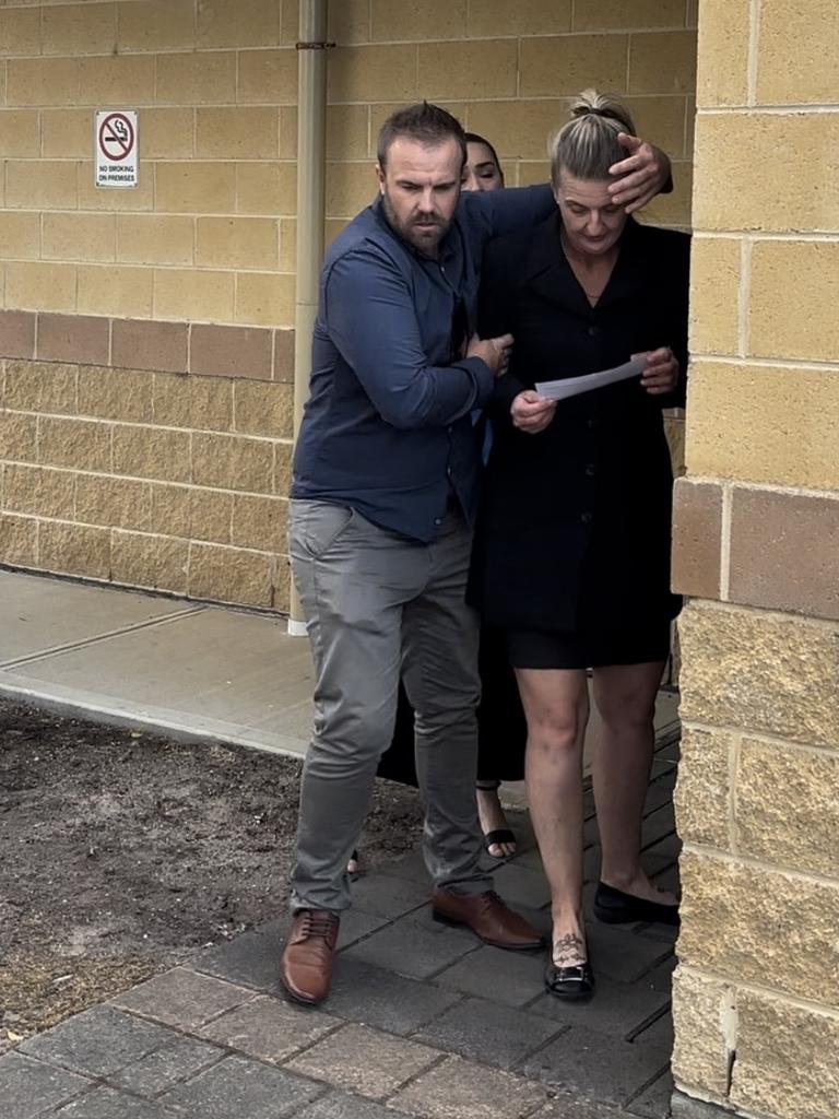 Jennifer Watkins leaves Victor Harbor Magistrates Court on Friday. Picture: Charlie Dadds