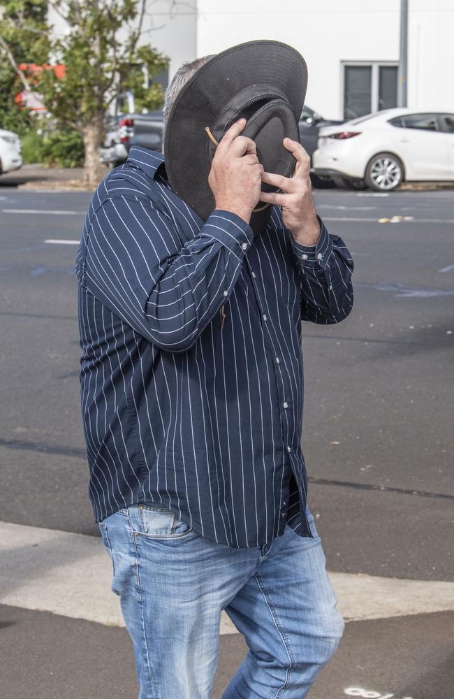 Joshua Aaron Macgowan leaves Toowoomba Magistrates Court after pleading guilty to CEM.Friday, February 10, 2023. Picture: Nev Madsen.