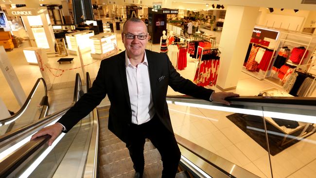 Graham Dean, Pepkor South East Asia managing director at Debenhams in Melbourne, soon after the store opened. Picture: David Geraghty