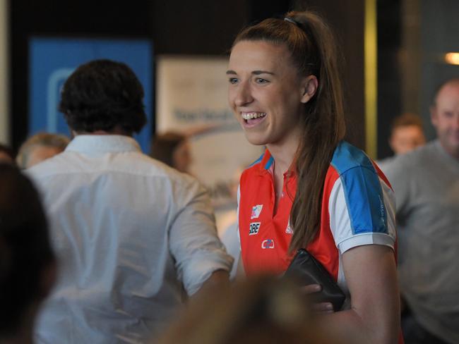 NSW Swifts star Sarah Klau was in attendance to meet with Local Sports Star finalists and their families. Picture: Simon Bullard