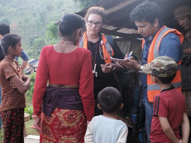 Helen Zahos travelled to Nepal to help after a devastating earthquake.