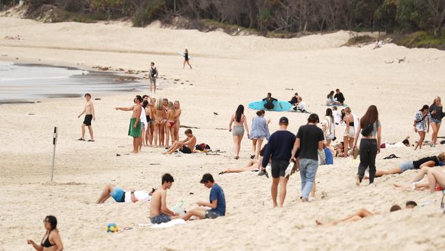 Schoolies in Byron Bay. Picture: Jason O'Brien