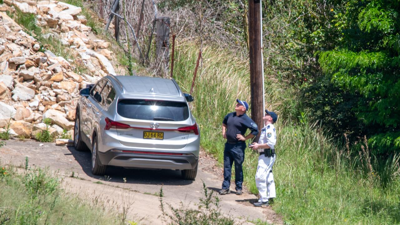 Police searched for a body on a property in Upper Colo. Picture: Thomas Lisson / NewsWire,