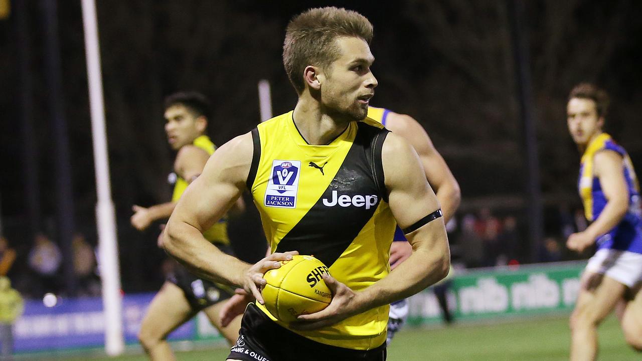 Dan Butler played for Richmond’s VFL side on Saturday night. Photo: Michael Klein