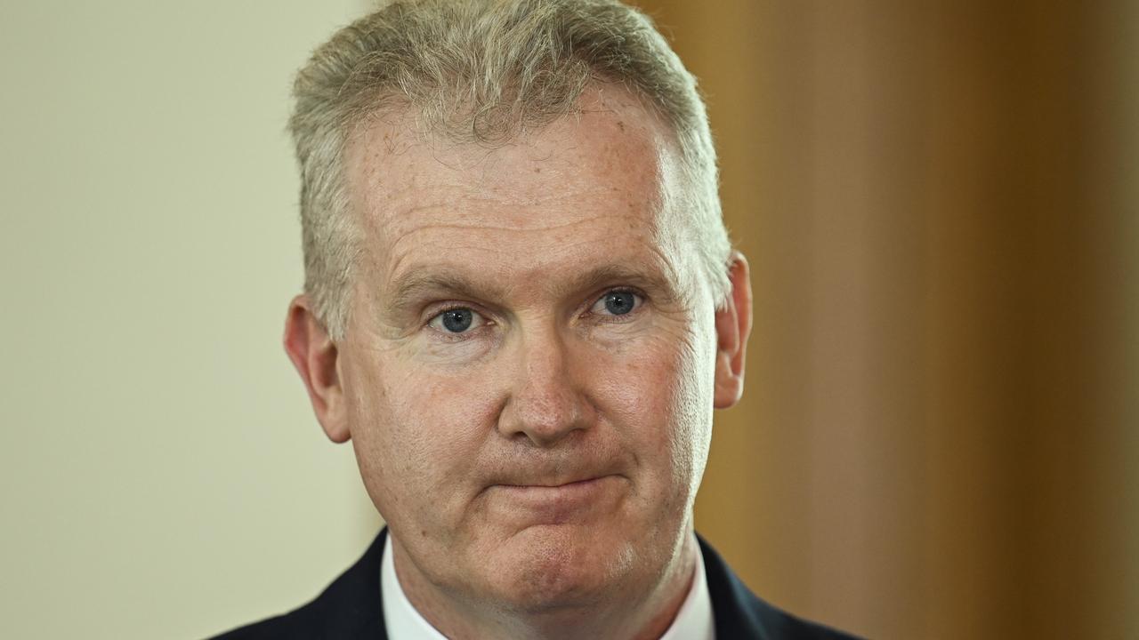 Workplace Relations Minister Tony Burke wants engineered stone banned. Picture: NCA NewsWire / Martin Ollman