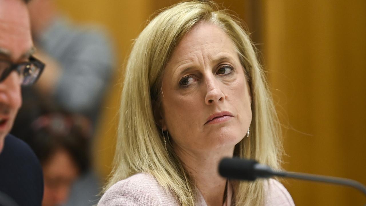 Senator Katy Gallagher has been accused of being tipped off about Ms Higgins’ rape allegation, which she denies. Picture: NCA NewsWire / Martin Ollman