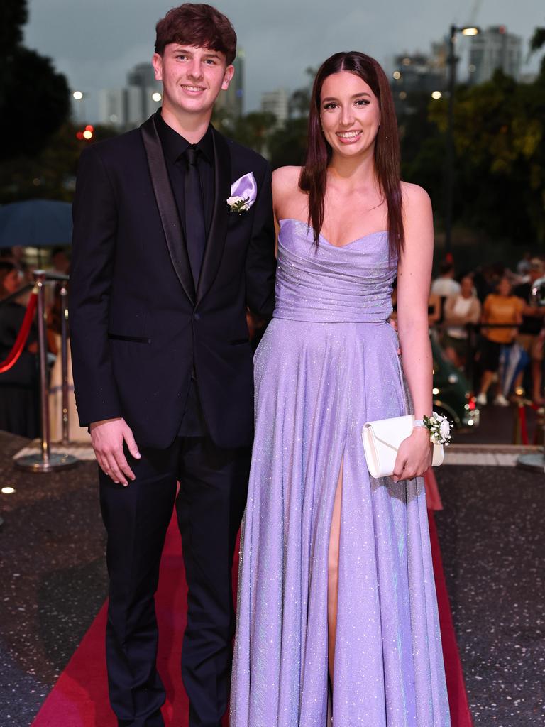 Students arrive for Robina State High formal at HOTA. Picture: Glenn Hampson.