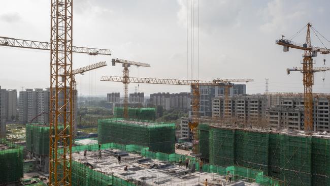 China hugely overbuilt apartments for a population that was no longer growing as expected. Picture: Bloomberg