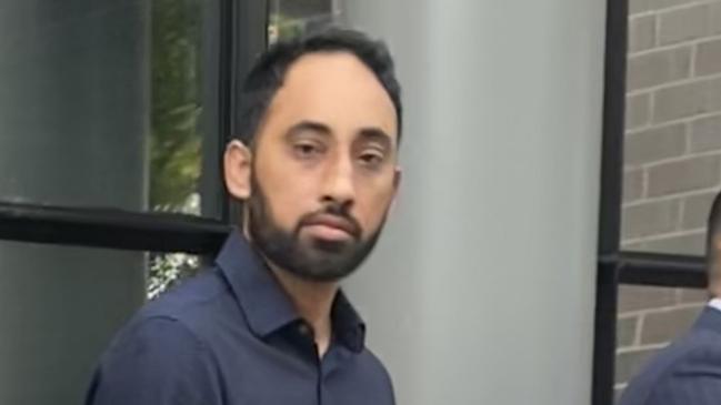 Karnadeep Singh outside Burwood Local Court on the 14 February 2025 after being sentenced for common assault. Picture @ Hannah Farrow