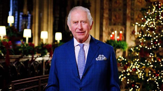 King Charles III’s first annual Christmas Day message centred around helping others. Picture: Victoria Jones/AFP