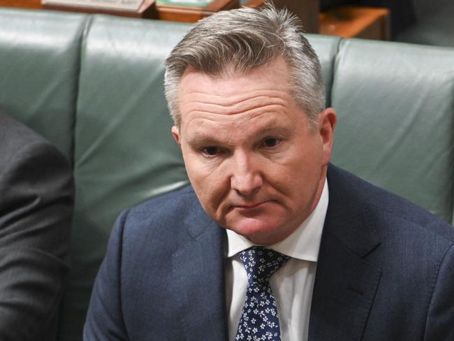 CANBERRA, Australia - NewsWire Photos - June 25, 2024: Minister for Climate Change and Energy, Chris Bowen during Question Time at Parliament House in Canberra. Picture: NewsWire / Martin Ollman