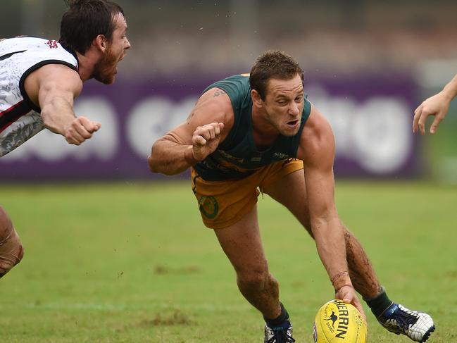 Former star St Mary’s midfielder Justin Wilson believes his beloved club – where he won four NTFL premierships – can bounce back from Thursday night’s stunning penalties imposed on it by the AFLNT. Picture: Aaron Burton