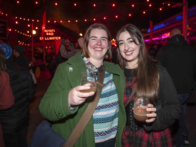 Nat Cahill and Alexandria Kavic at Winter Feast 2025 in Hobart. Picture: Caroline Tan