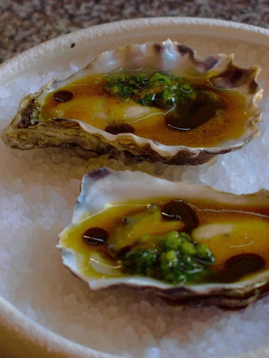 Sydney rock oysters slicked with aromatic aged. Picture: Instagram